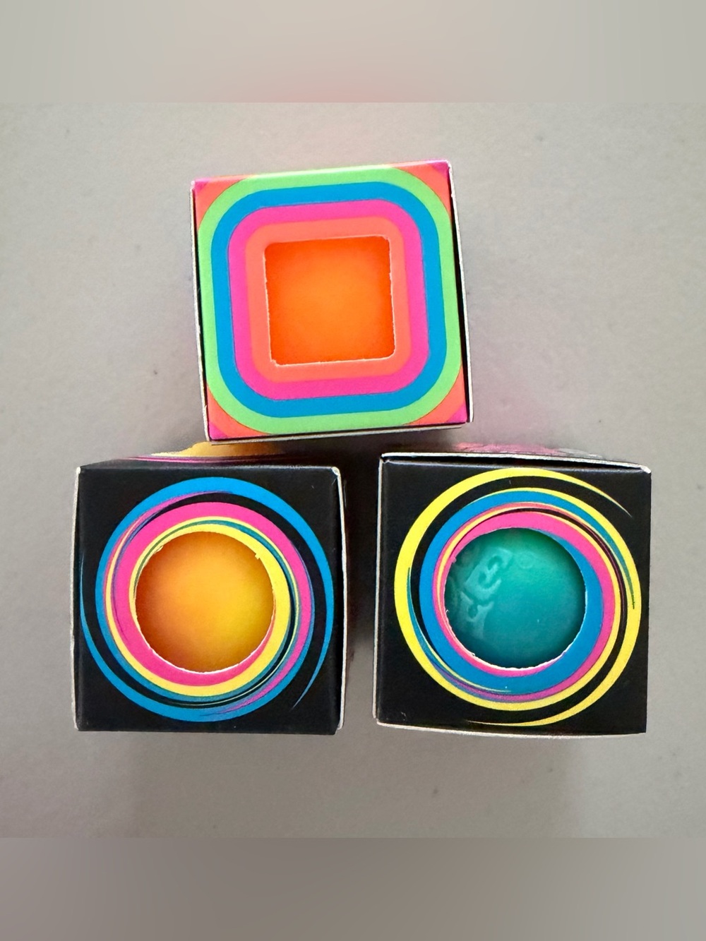 Needoh Mini Twirl Groovy Glob & Cool Cube - Set of 3 Mini Nee Doh